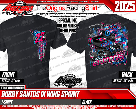 2025 Black Wing Sprint Car T-Shirt