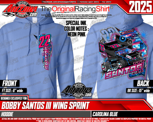 2025 Carolina Blue Wing Sprint Car Hoodie