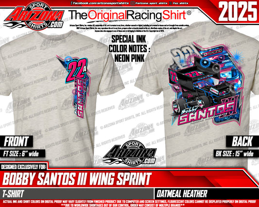 2025 Grey/Silver  Wing Sprint Car T-Shirt