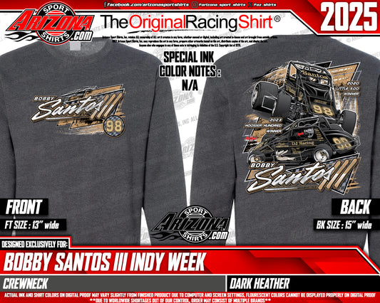 2025 98 Grey Non-Wing Sprint/Silver Crown Crewneck